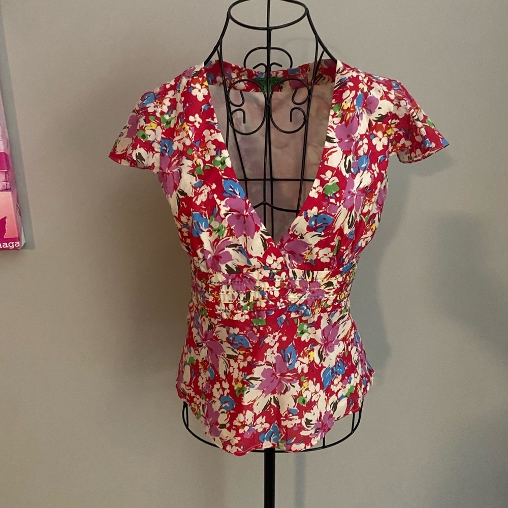 Tibi Floral Blouse Size Small-Rare💕